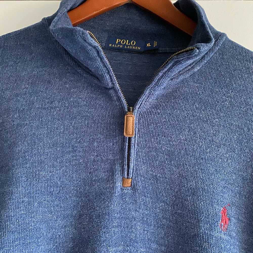 Navy Ralph Lauren Polo Quarter ZIP Pullover XL